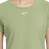 Nike Solid Color Breathable Round Neck Short Sleeve T-Shirt Women Tops Olive-Green DD0619-386