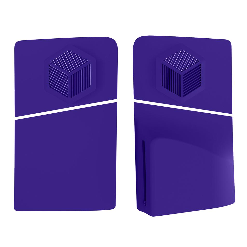 Cubierta de placa frontal de panel de carcasa rígida con protección a prueba de polvo y ventilación, reemplazo de placas frontales para accesorios de juego de PS 5 Slim