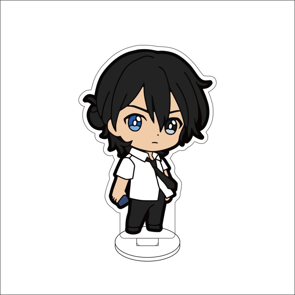 10CM Anime Summer Time Rendering Figure Stand Model Ajiro Shinpei/Kofune Ushio/Kofune Mio Cute Desk Decor Standing Sign Gifts