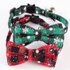 Adjustable Christmas Pet Collar with Bell and Bow for Small Dogs Cats Festive Party Costume Accessories 2026 New Year Gifts