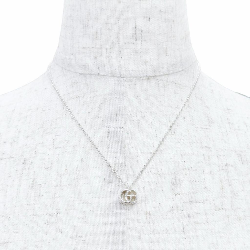 Excellent GUCCI Necklace Double G Necklace Silver 925 Women 770724 Used