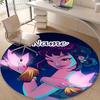 Personalized K-KPop Demon Hunters Round Chair Office Rug - Perfect for Mat, Office Chair & More - Ideal Gift for Birthdays and Holidays