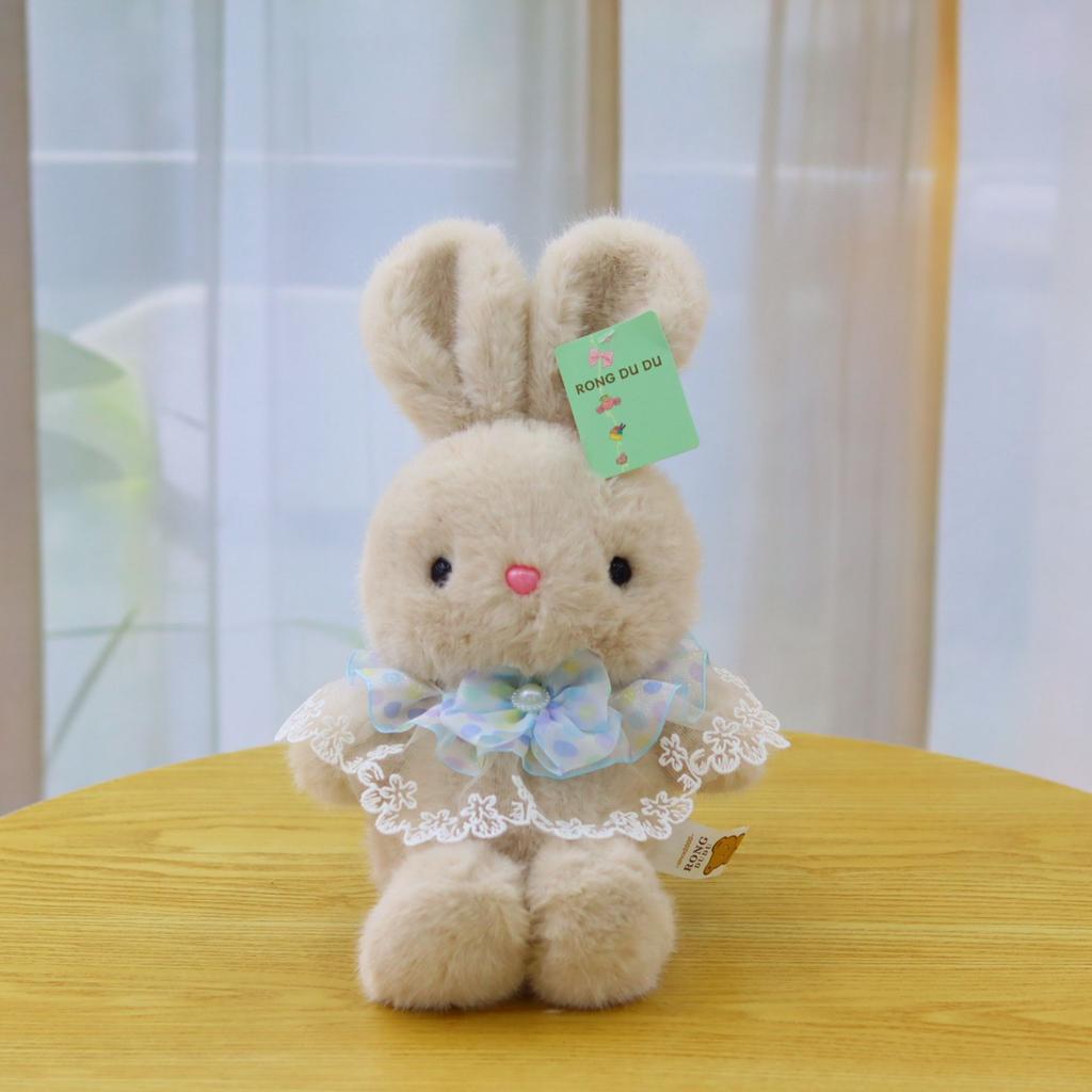 New Bunny Doll Plush Toy Soft Cute Rabbit Doll Soothing Rabbit Doll Giving Girlfriend Birthday Gift