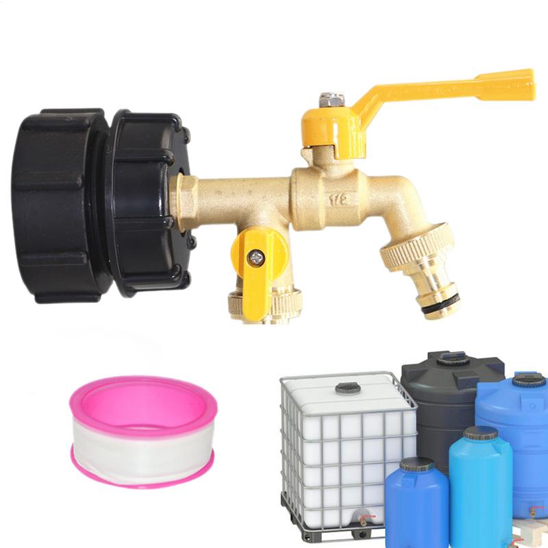 IBC Tote Hose Adapter Coarse Thread Brass IBC Adapter IBC Tote Valve Adapter Water Tote Replacement Parts Water Tank Hose