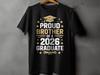 Proud Brother 2026 Graduate Shirt Graduation Sibling Class of 2026 Gift Tee