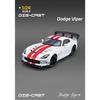 1/24 Dodge Viper ACR SRT Alloy Sports Car Model Diecast Metal Track Racing Vehicles Car Model Sound and Light Childrens Toy Gift