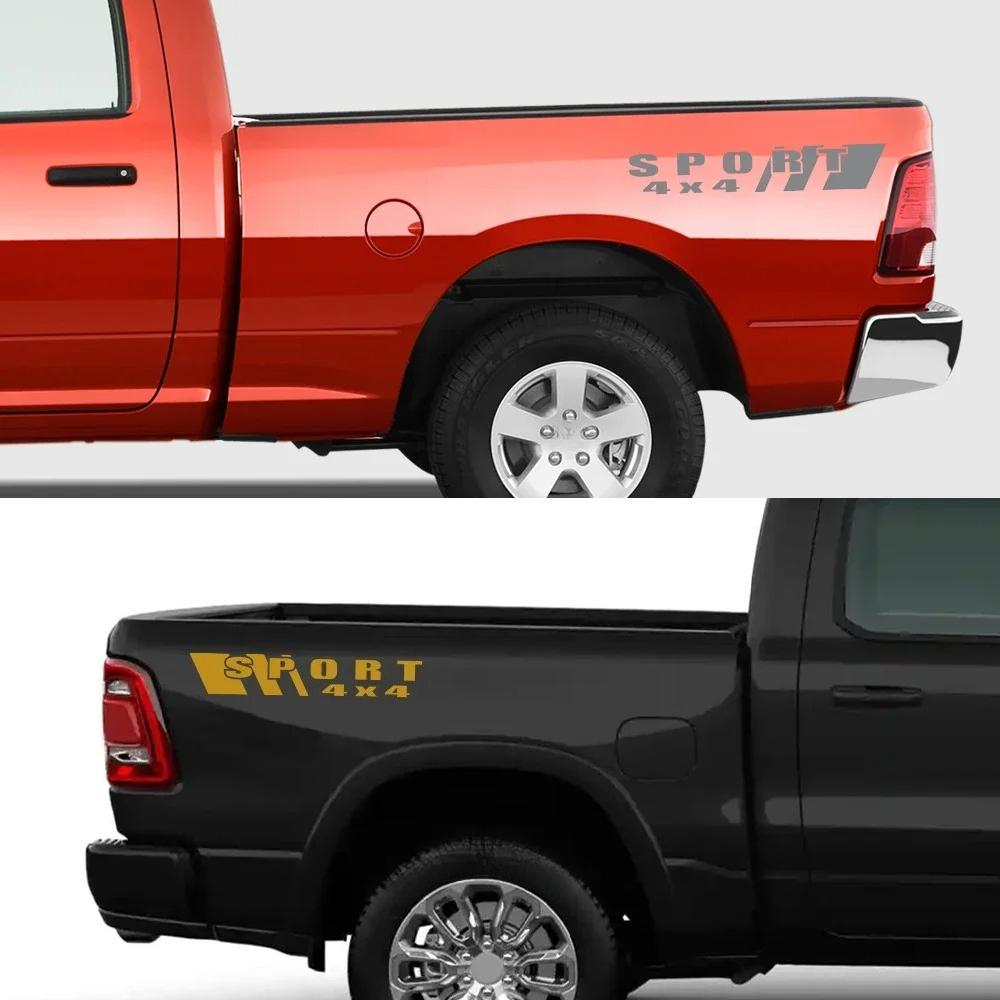 Car 4X4 Sport Sticker Vinyl Style Decoration DIY Decal For Toyota Hilux Tacoma Maxus T60 Changan Hunter Dodge RAM Isuzu Dmax
