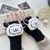 New Doll Adult Gloves Cartoon Cold Proof Warm Half Finger Gloves for Girls Office Students Writing Gloves