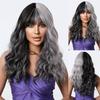 European and American Fashion Two-Tone Gradient Wig, Long Curly High-Temperature Fiber Synthetic Wig