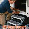 RV Step Rug 4 Pieces RV Carpet For Steps Stain-resistant Anti-slip Mat For Pet Vehicle Deck Travel Camping Car Truck Backyard