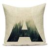 Motto Letters Printed Home Decor Cushion Covers Polyester Black White Pillow Cover Sofa Bed Car Decorative Pillow Case