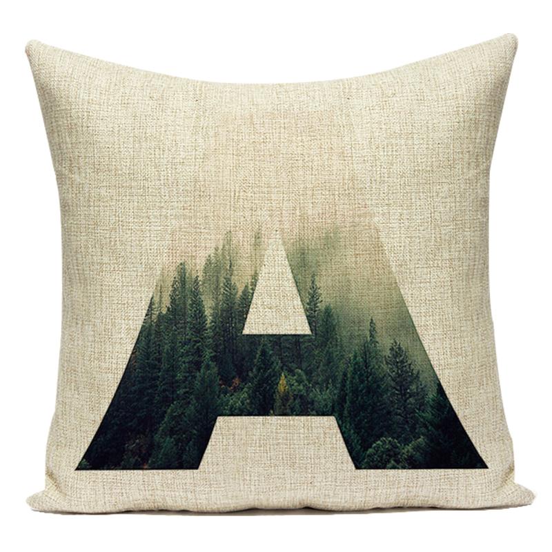 Motto Letters Printed Home Decor Cushion Covers Polyester Black White Pillow Cover Sofa Bed Car Decorative Pillow Case