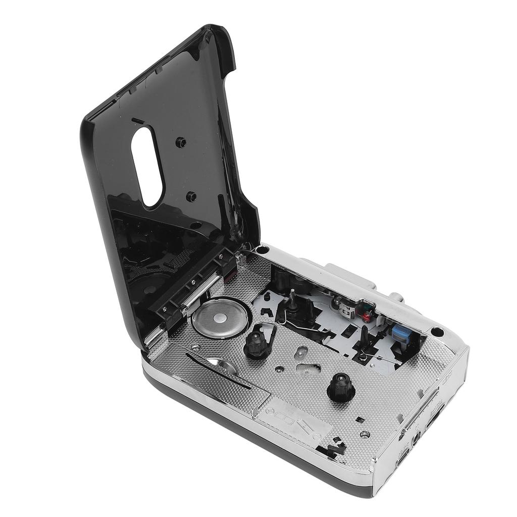 Portable Cassette Tape Recorder Player USB C Cassette To MP3 Converter with Headphone Jack Built In Microphone Reverse