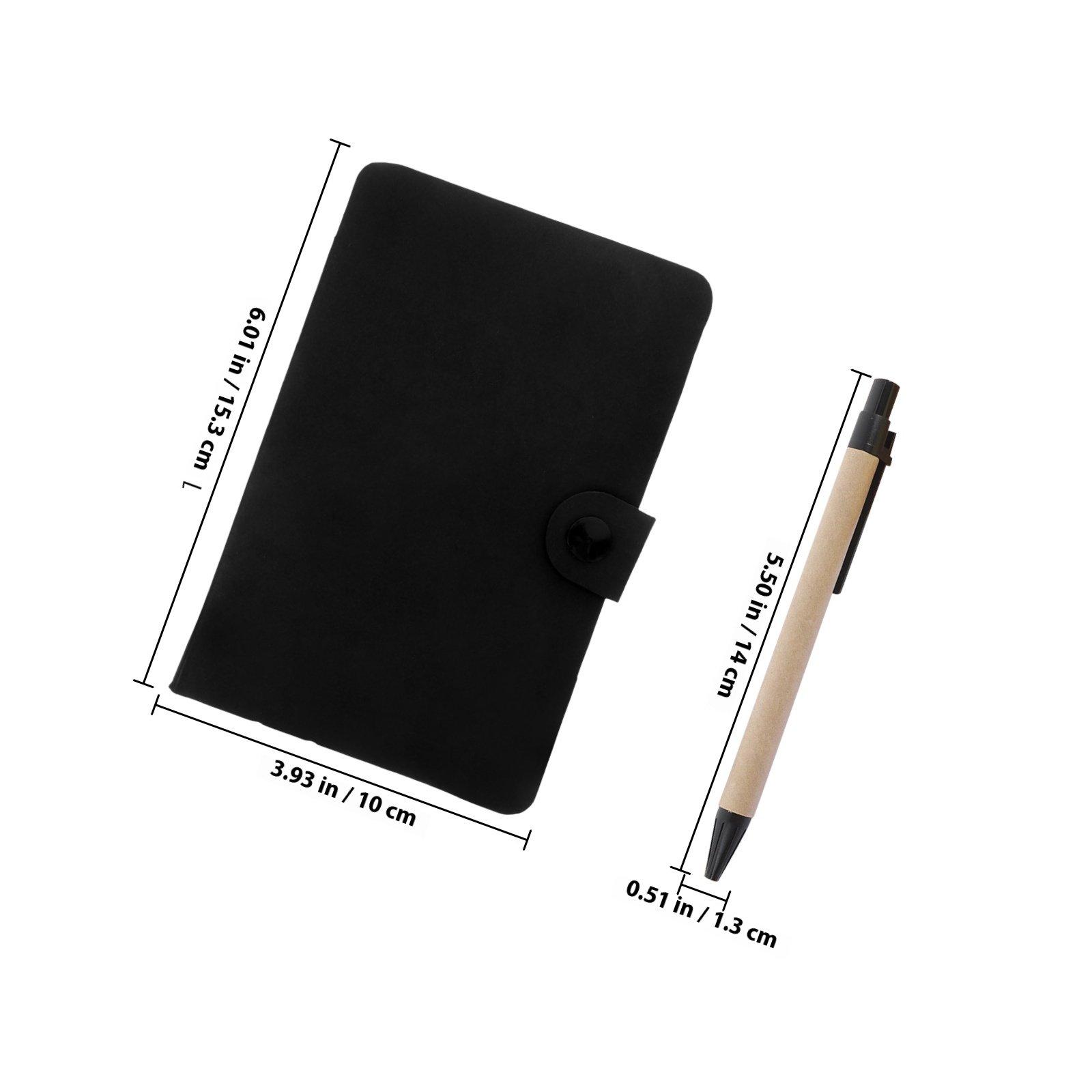 Notebook with Pen Tabs Compact Spiral Notebook Business Note Organizer Office School Supplies чёрный