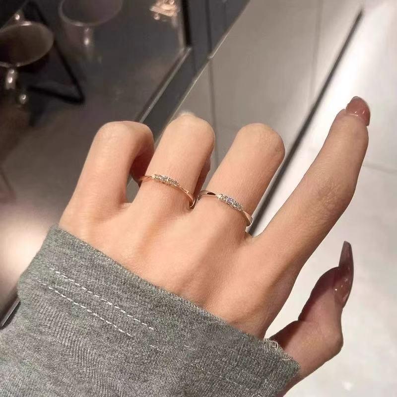 925 Sterling Silver Diamond Ring for Women: Elegant, High-End, and Versatile Design