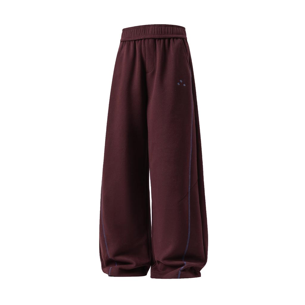 Pantaloni Casual Testurizzati da Uomo Autunno Gamba Dritta Larghi Pantaloni della Tuta alla Moda Sportivi