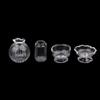 1:12 Dollhouse Miniature Glass Vase Dessert Cup Wine Bottle Wishing Bottle W/Corked Home Decor Toy Doll House Accessories