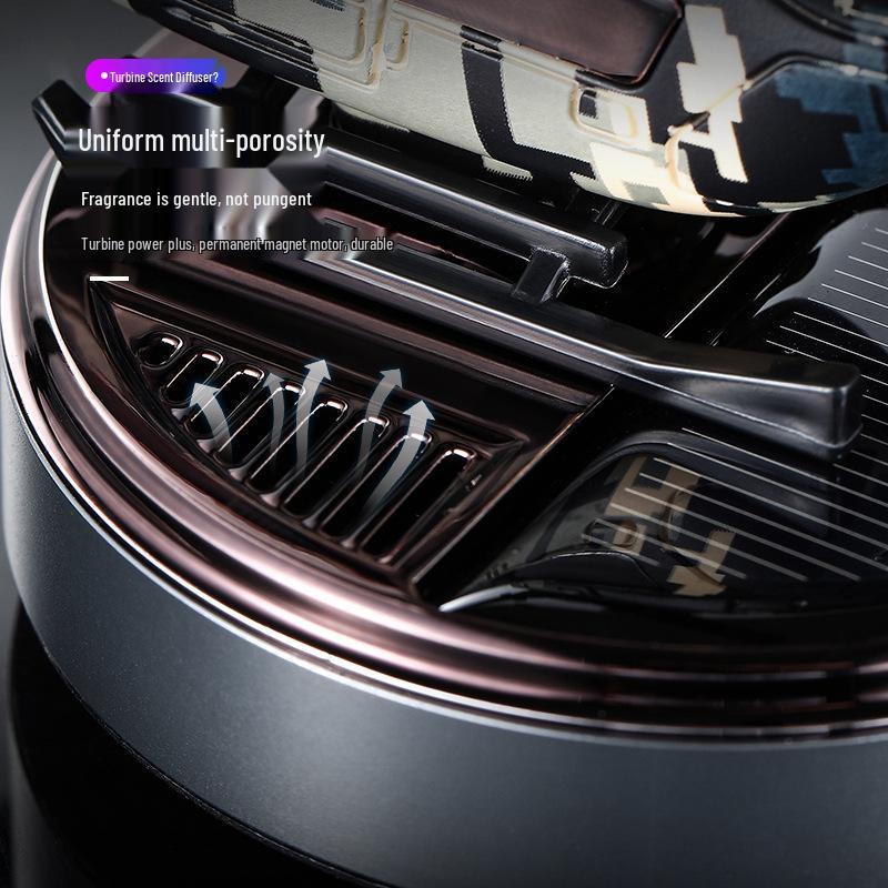 Solar-Powered Rotating Helicopter Car Air Freshener Ornament