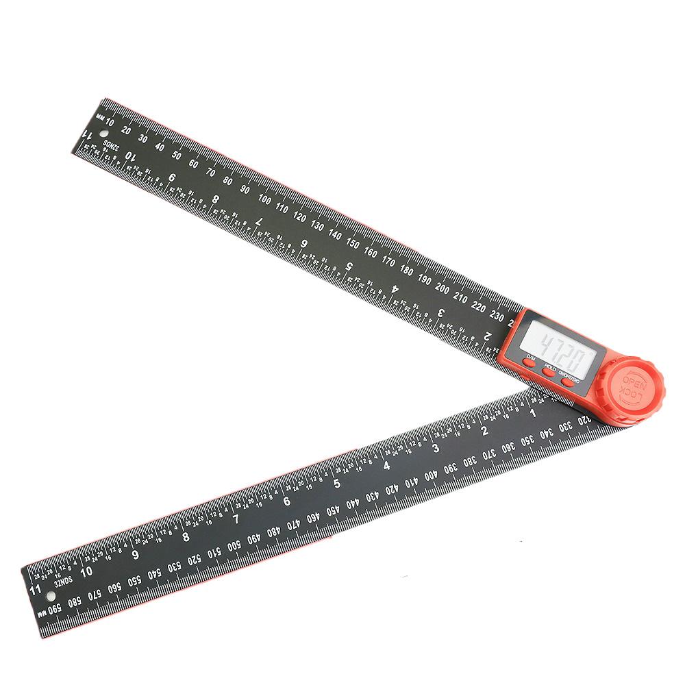 2-in-1 Digital Angle Meter Inclinometer Digital Angle Ruler Electronic Goniometer Protractor Angle finder Measuring Tool