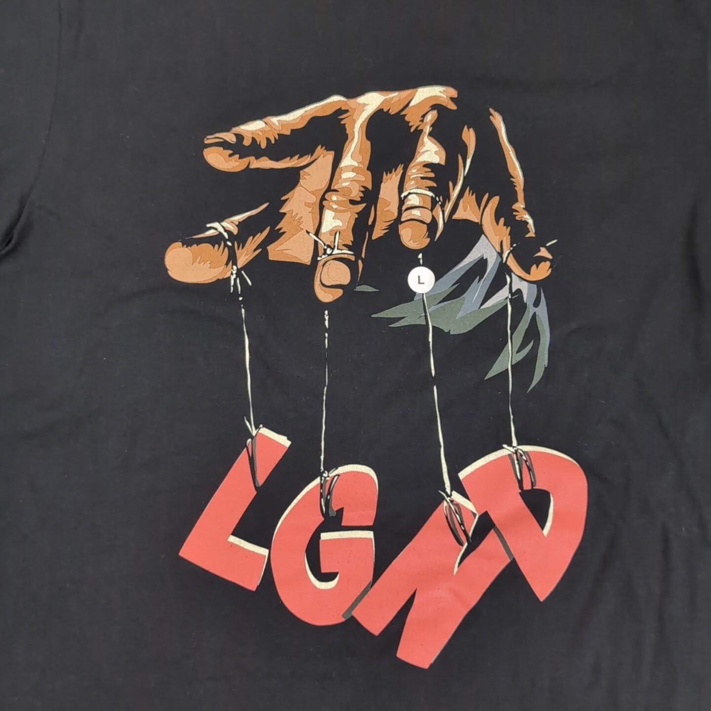 Graphic Puppet Hands T Shirt LGND Supply Co. Mens Size Large Short Sleeved Black Unisex T-Shirt XXL