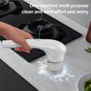 Electric Spin Scrubber Cordless Rechargeable Cleaning Brush with 5 Interchangeable Heads Powerful Motor Cleaning Scrubber