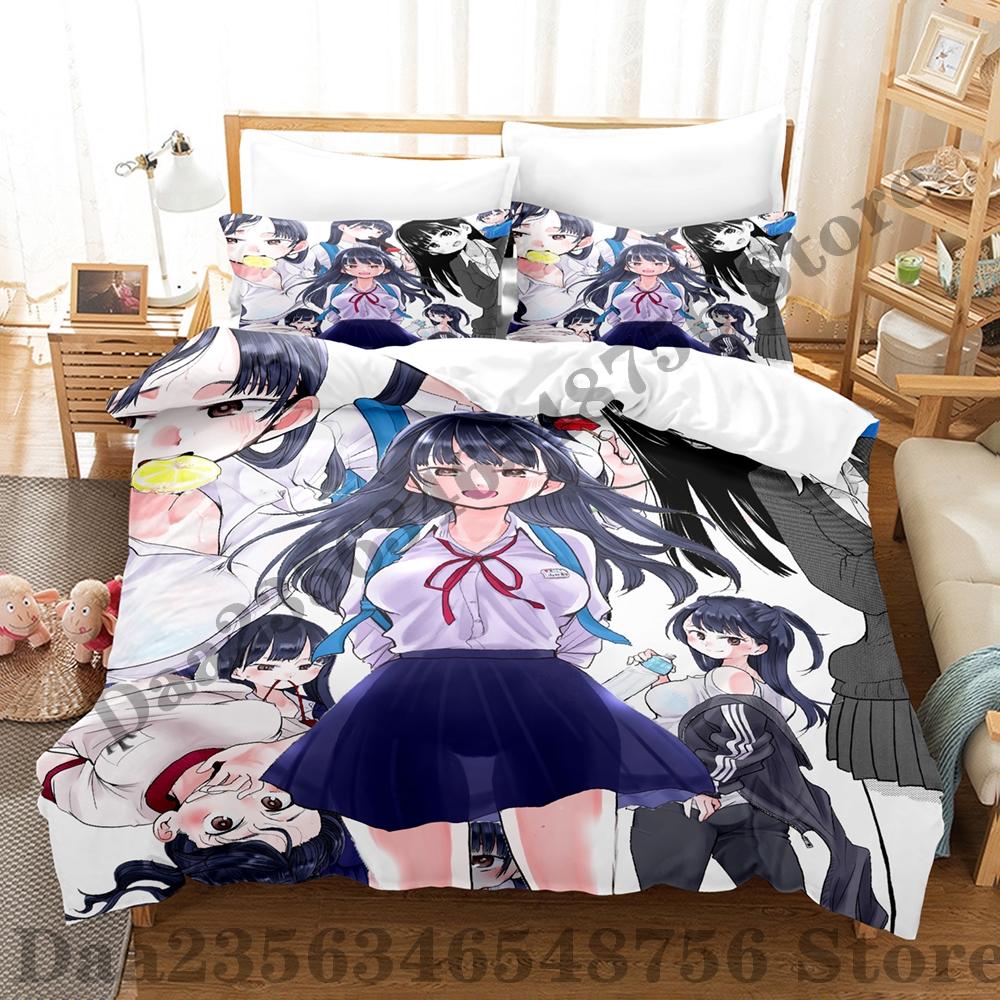 The Dangers In My Heart Ana Yamada Bettwäsche-Set Einzelbett Doppelbett Full Queen King-Size Maße Maße Bettwäsche-Set Erwachsene Menschen Schlafzimmer Bettbezug-Sets