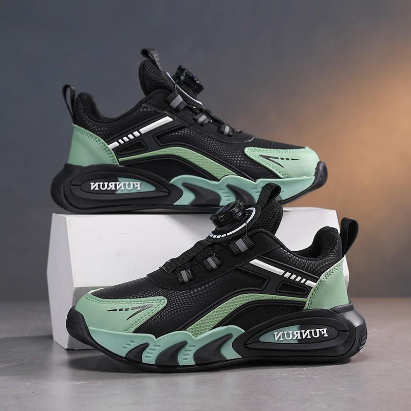 Boys Running Shoes Kids Lightweight Breathable Waterproof Anti-Slip Sport Sneakers Outdoor Indoor Use