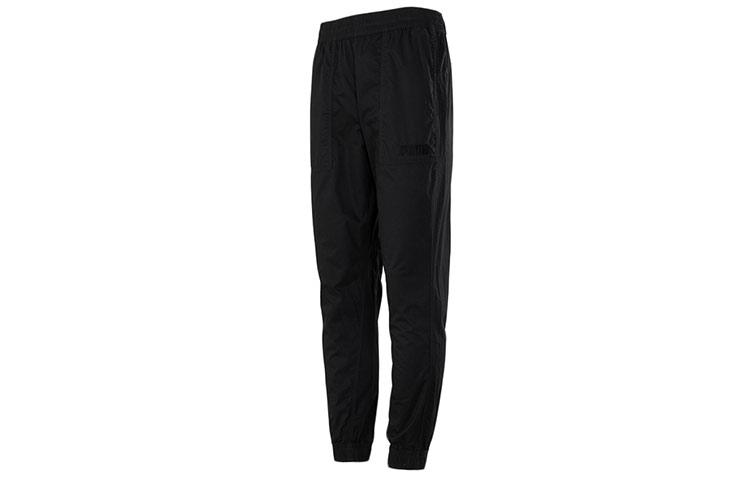 PUMA Трикотажные штаны Мужские Черные Умеренно зауженные 846407-01 S