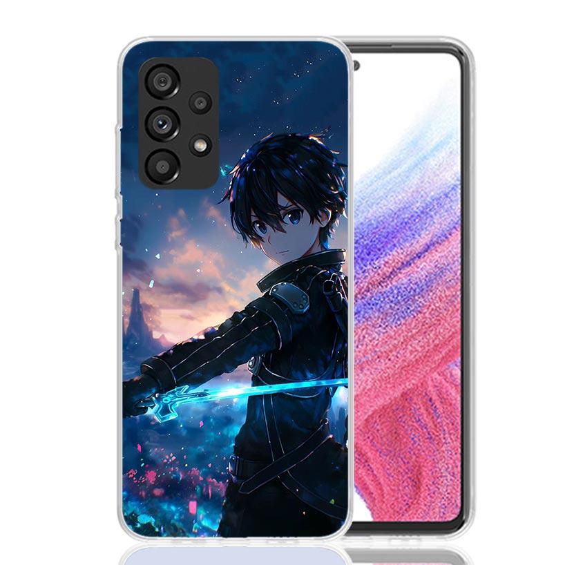 Sword Art Online Kirito Phone Case For Samsung Galaxy A17 A16 A14 A15 A13 A57 A56 A54 A55 A53 A37 A36 A34 A35 A33 A26 A24 A25 A2