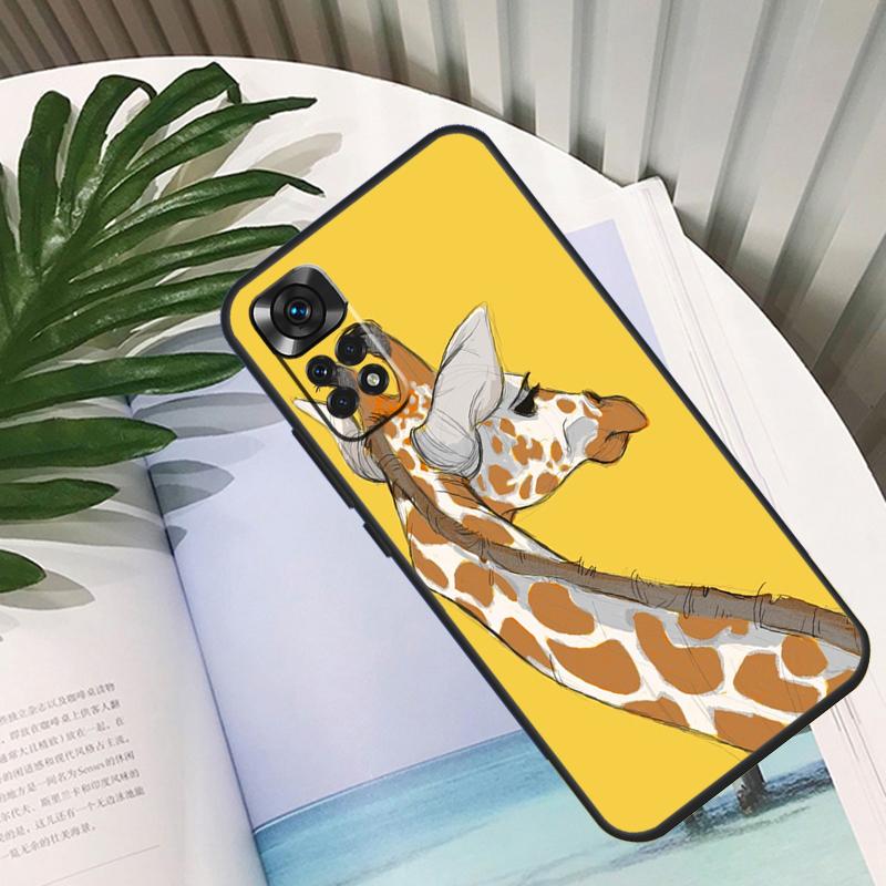 

Cute Cartoon Giraffe Funda For Xiaomi Redmi Note 13 10 11 12 14 15 Pro Plus Case For Redmi 15C 12C 13C 14C 10C 15 Redmi 12C