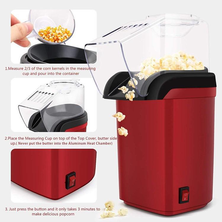 Automatic Mini Air-Blown Popcorn Maker for Kids
