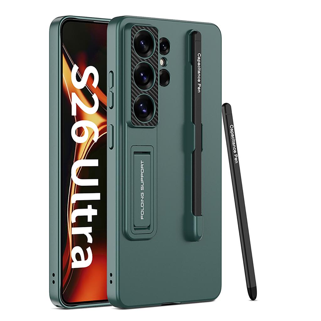 GKK Чохол для Samsung Galaxy S26 Ultra Тонкий з підставкою Задня кришка телефону з полікарбонату зі стилусом