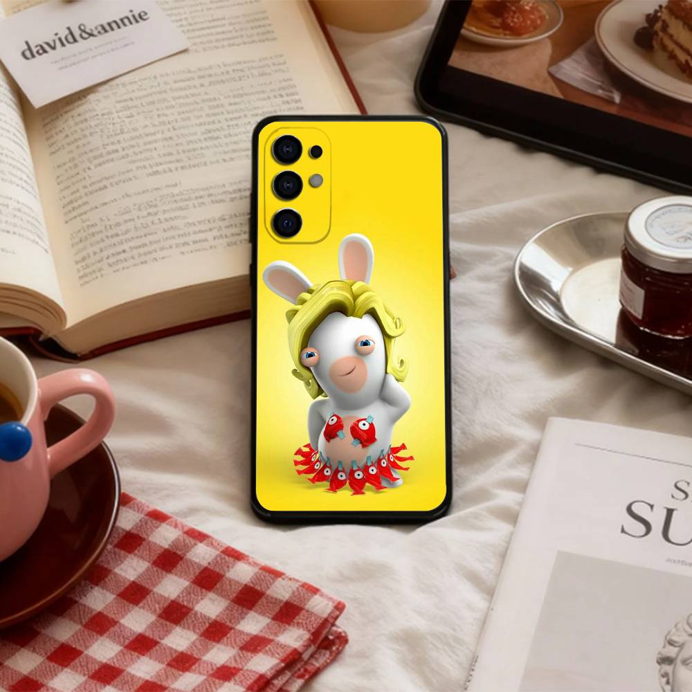 C-Cute R-Raving R-Rabbids Phone Case For Samsung S 25,24,23,22,30,21,10,9,Ultra,Plus,Lite,FE,4,5 G Soft Black Case Samsung S20plus5G