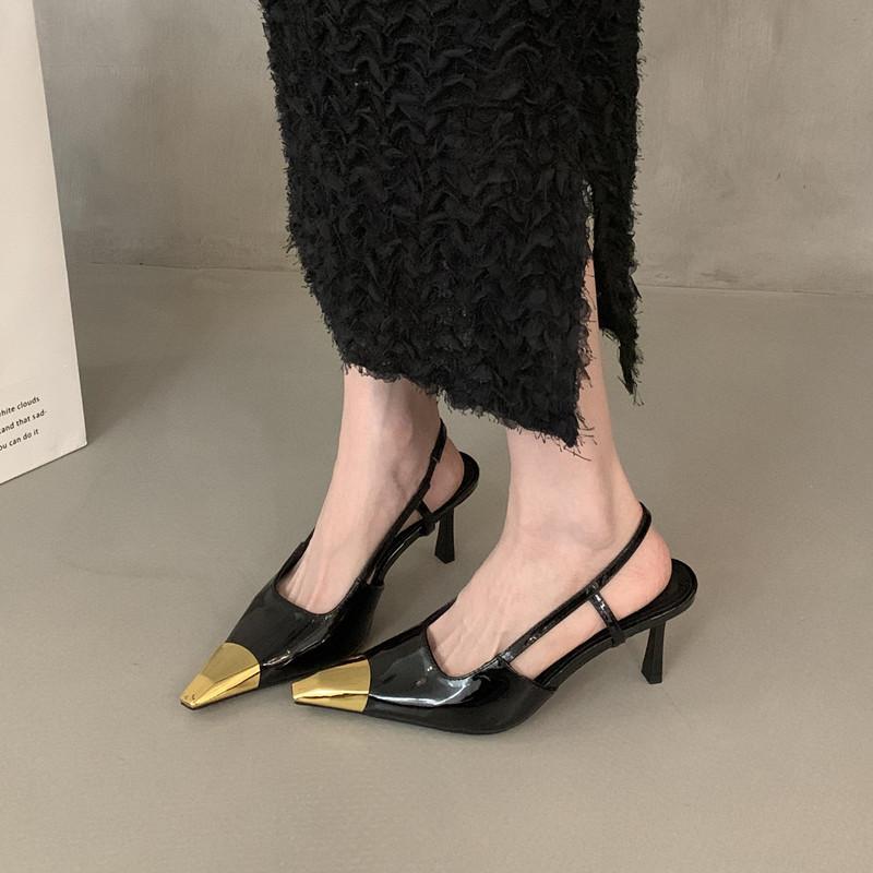 Fashion Bailamos 2025 Brand Women Sandal Fashion Mix Color Ladies Elegant Slingback Shoes Thin High Heel Outdoor Dress Pumps Shoes