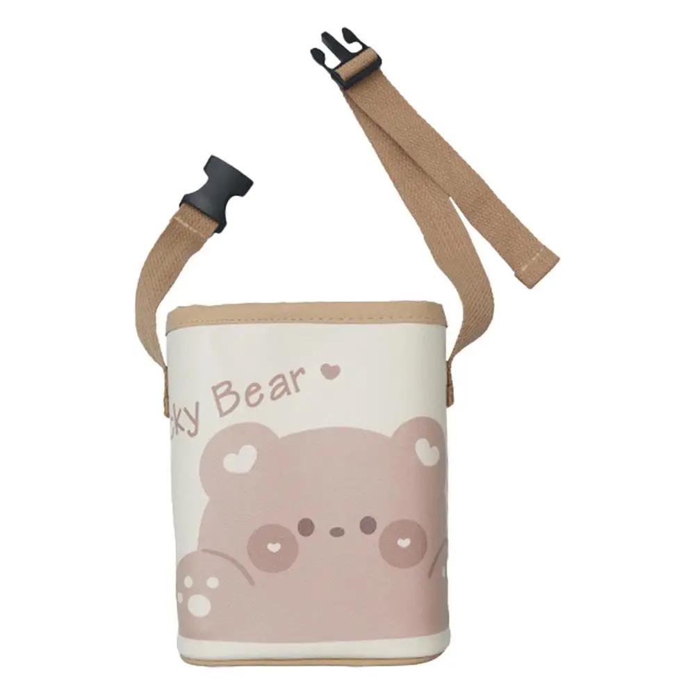 

Car Trash Can For Back Seat Universal Auto Storage Bucket With Printing PU Leather Vehicle Storage Tool For Drinks Mobile Phones