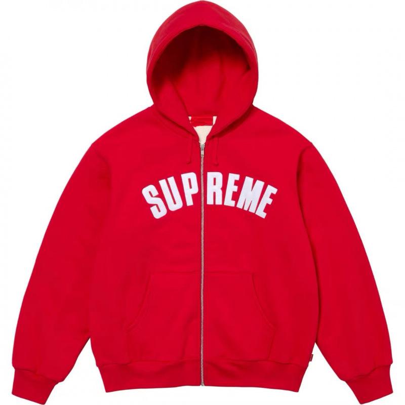 Promi-Stil 2025 SUPREME Buchstaben Damen Reißverschluss Hoodie Strickjacke