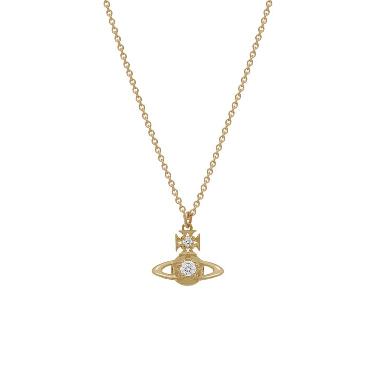 

Vivienne Westwood Lee Orb Hollow Detail Brass Necklace Women necklace Gold 630203GS-02R102 Basic Packaging-Dust Bag+Box