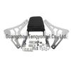 Stainless Steel & Faux Leather Motorcycle Backrest MT141 with Electroplated Bracket