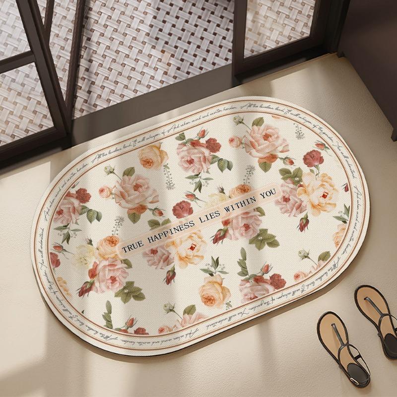 

Шкафчик для ванной, коврик из диатомовой земли, быстросохнущий и противоскользящий коврик для пола, коврик для входа в туалет и ванную 40x60cm15.7x23.6in