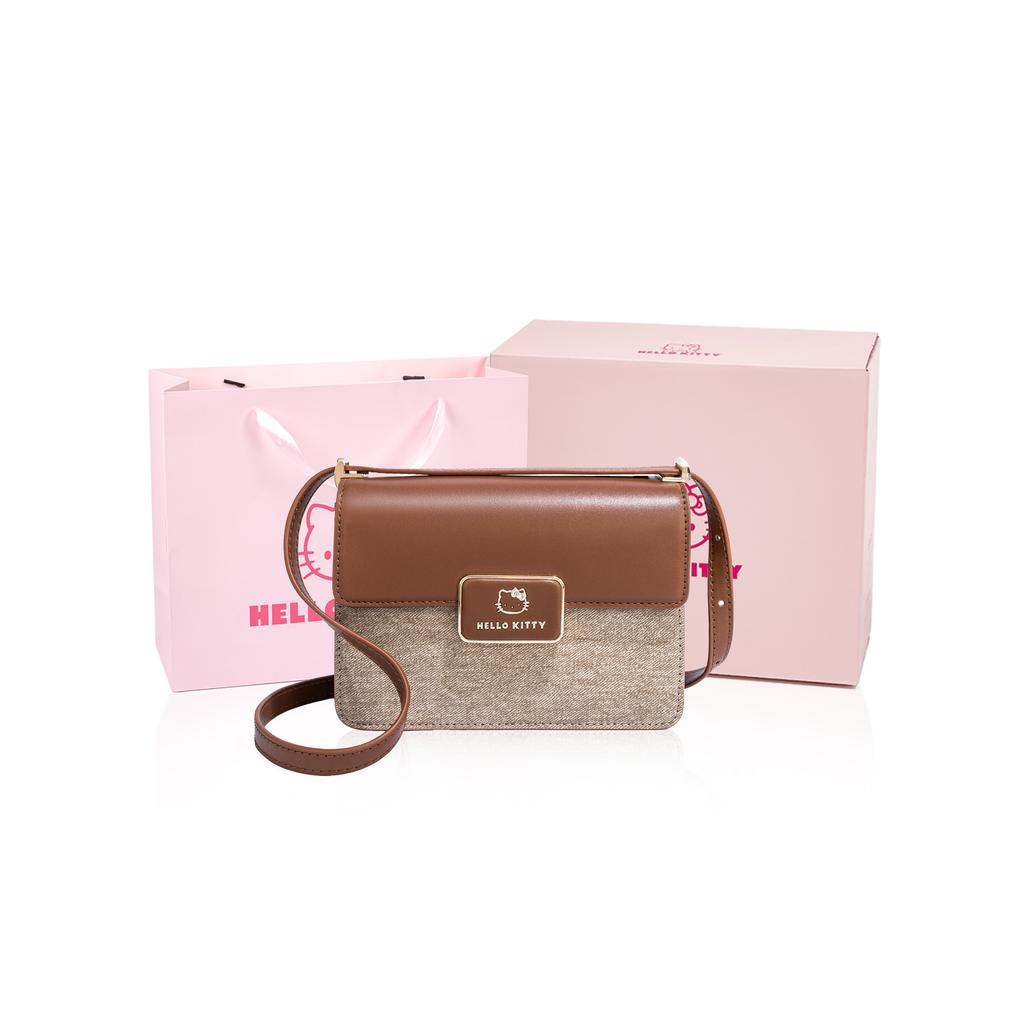 New Sanrio Hello Kitty PU Crossbody Bag, Shoulder Bag Women's Brown/Blue/Black SHHF41168