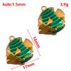 2pcs Stainless Steel Enamel Flower Charm Plant Sunflower Rose Daisy Necklace Bracelet Pendant Component DIY Craft Jewelry Making
