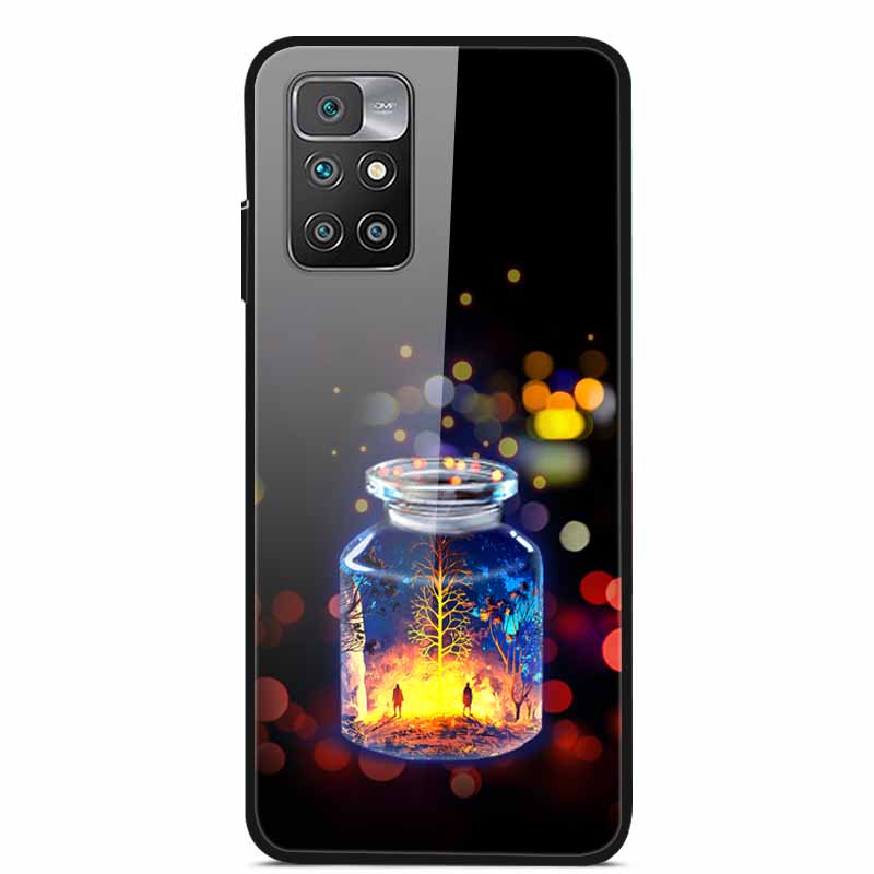 For Redmi Note 10 Pro Cases Note10T Tempered Glass Hard Back Cover for Xiaomi Redmi Note 10 5G / Note 10T Phone Case Capa Fundas