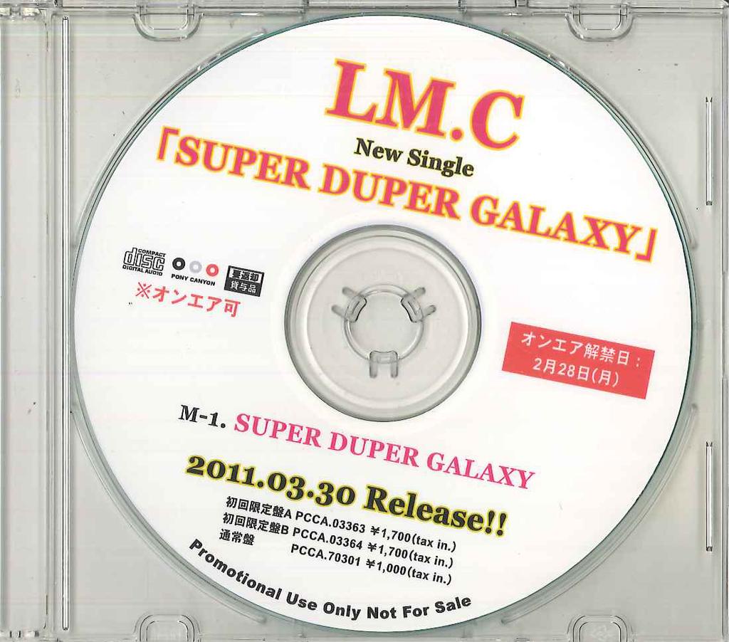 CD LM.C - Super Duper Galaxy NONE PONY CANYON 2011 Japan Japanese Pop/Rock Used