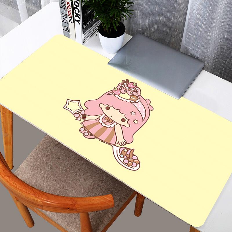 Little Twin Stars Anime Mouse Pads Gamer durable Computer Desk Mat Modern Table Keyboard Laptop Carpet New Gaming Mousepad