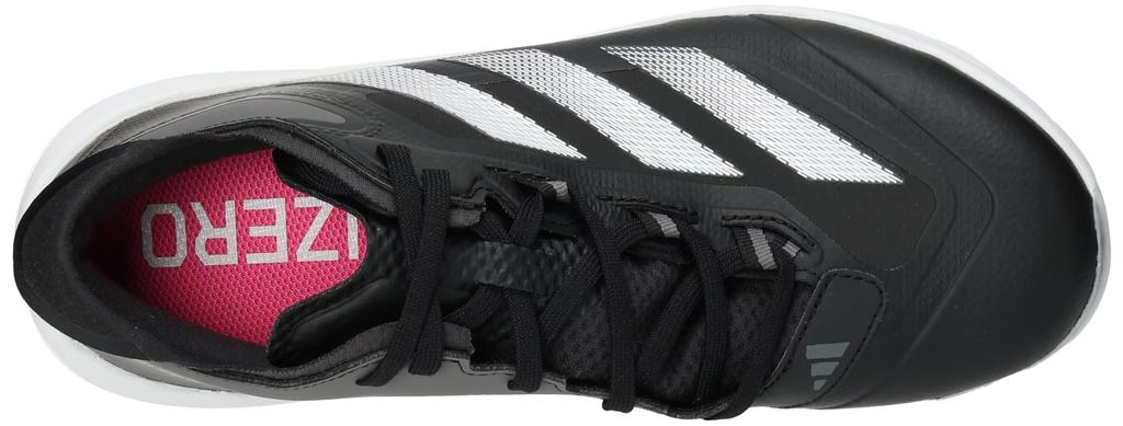 Adidas Adizero Impact TPU BSB Baseball Unisex Core Grey Four Size Cm Cleats, Adult, MCT62, Black/Footwear White/Team (IH3467), 25.0
