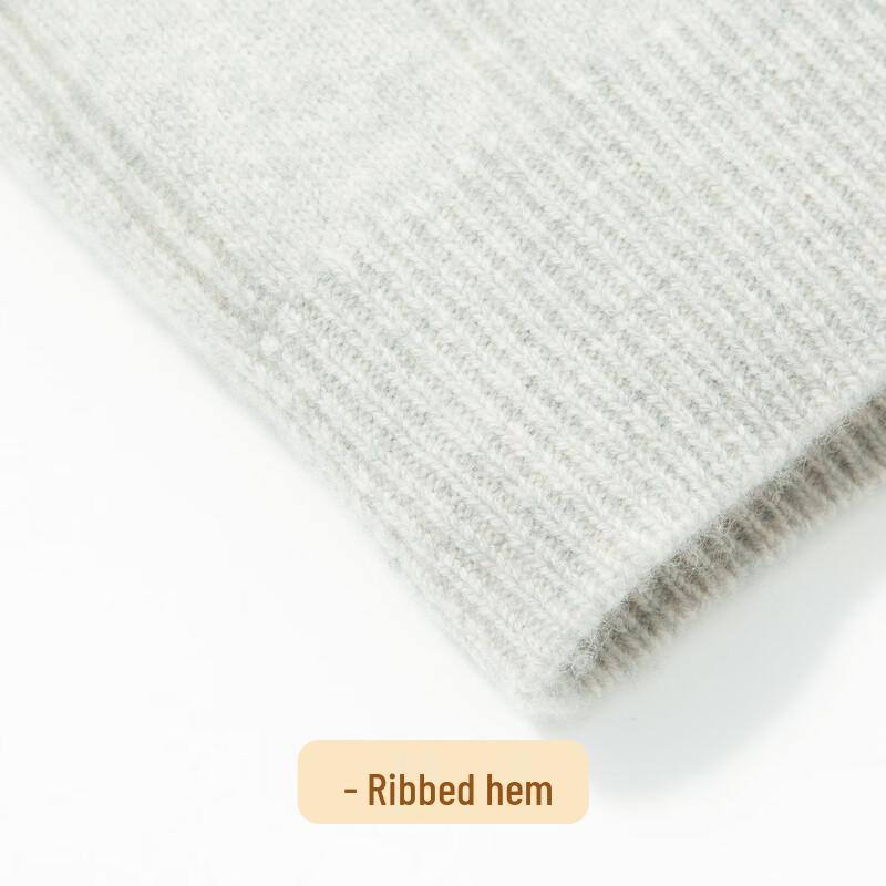 Men's 100% Merino Wool Stand-Up Collar Sweater