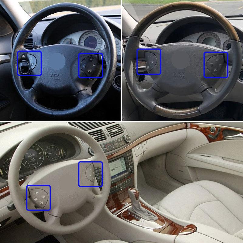 W211 Interior Multifunction Steering Wheel Control Switch Button Keys Trim Kit For Mercedes Benz E350 E400 E500 E550 2118206110