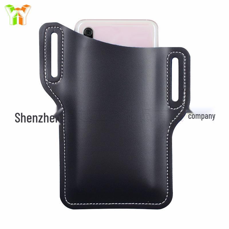 PU Leather Waist-Mounted EDC Phone Pouch for iPhone