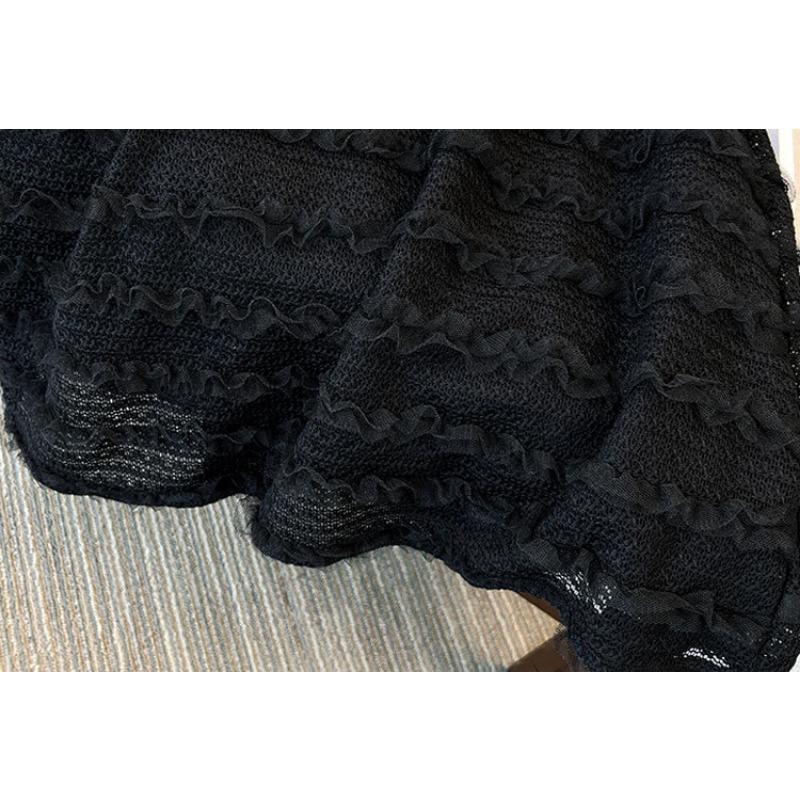 Dámské šaty větší velikosti Letní francouzské krajkové šaty Rovné midi šaty