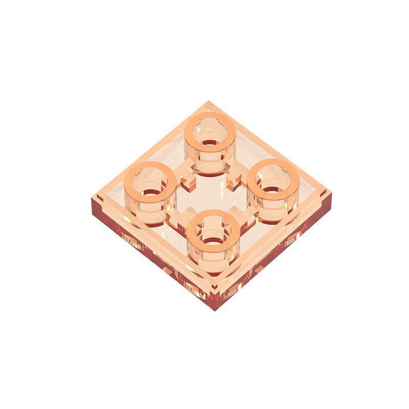 10PCS Puzzle Particle 11203 2X2 Reverse Light Panel Building Blocks Board Bricks Idea Toys Birthday Kid Gifts